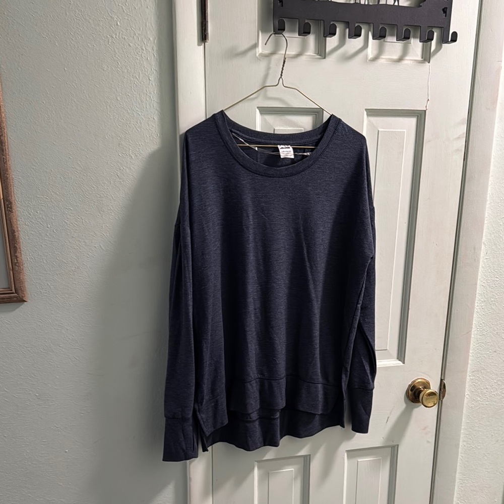 Navy Blue Long Sleeve Sweatshirt